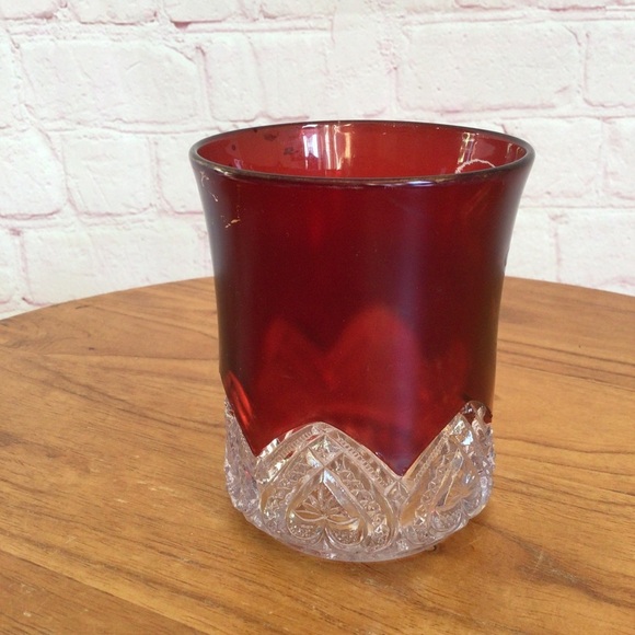 Antique 1908 Ruby Red Flash Glass - Picture 2 of 10